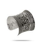 YouBella Jewellery Silver Plated Oxidised Cuff Bracelet Bangle Online in India