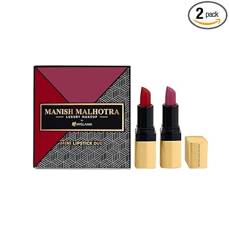 MyGlamm Manish Malhotra’s Afterparty Lip Combo - Best lipstick shades for indian skin tones