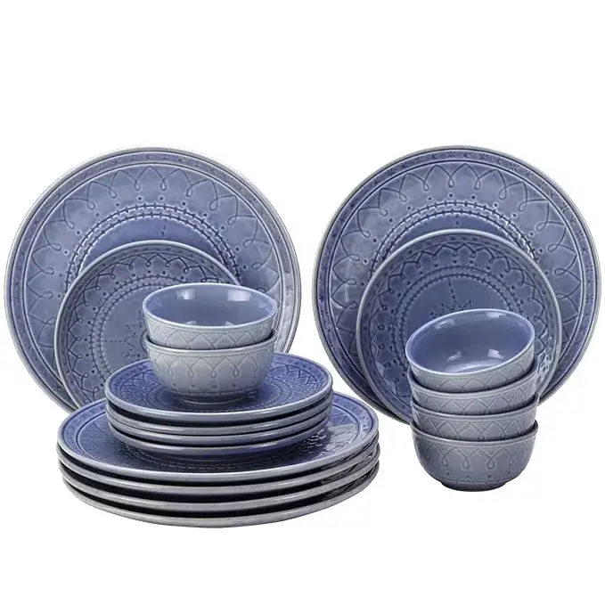 Buy Bodhi House Handcrafted Stoneware Embossed Dinner Set Online in India - Amazon finds