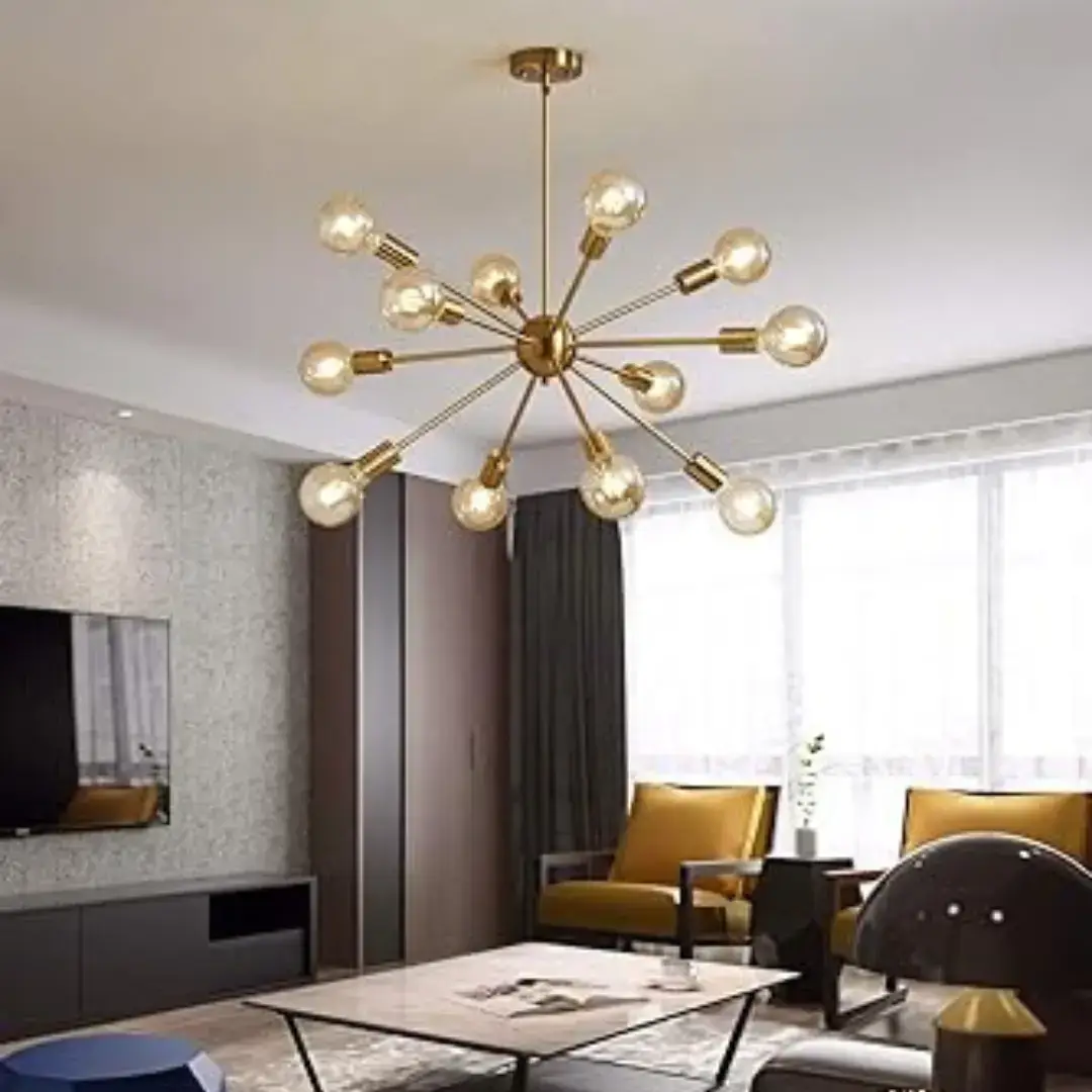 51 light Modern Gold Sputnik Chandelier Lights On Amazon India