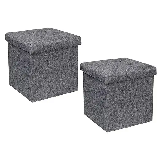 FSOBEIIALEO Foldable Storage Ottoman on Amazon India