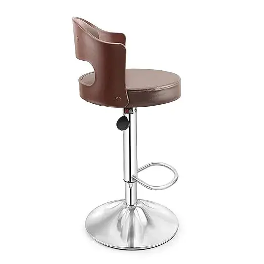 KRISHTHA Adjustable Height Swivel Bar Stools with Backrest on Amazon India