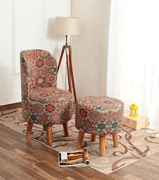 NACIA Printed Ottoman Pouffes on Amazon India