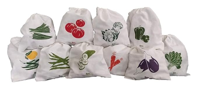 Arka Home Products 100% Cotton Vegetable Storage Fridge Bags on Amazon India