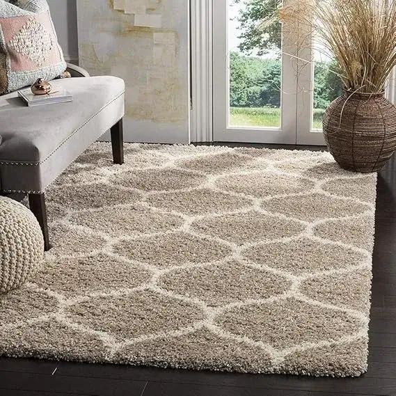 Soft Microfiber 4x6 Feet Beige Ivory Rug on Amazon India