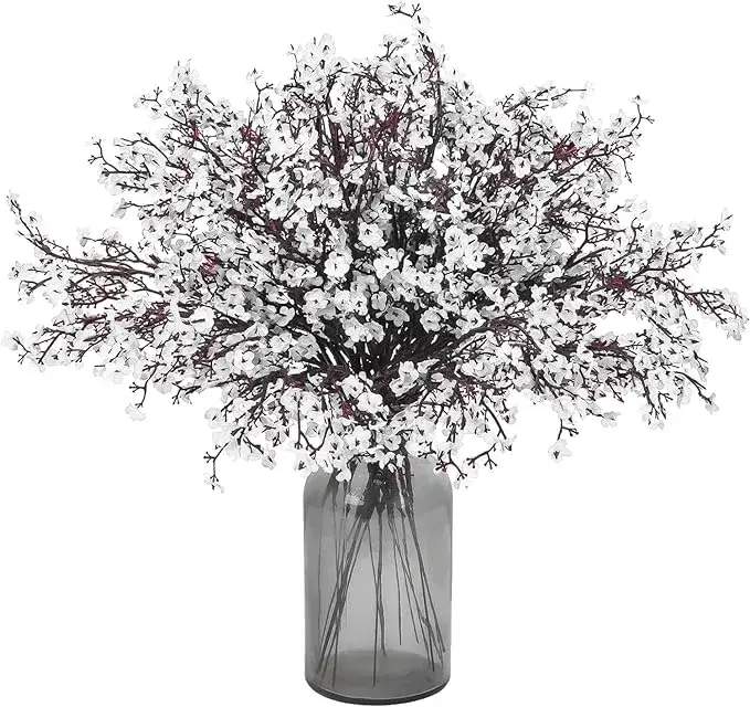 TIED RIBBONS Silk Artificial Baby Breath Gypsophila Flower Sticks (Pack of 5) on Amazon India